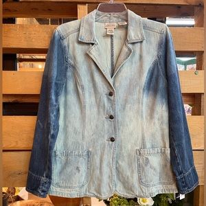 Bleached St. John’s Bay Jean Blazer A435OW